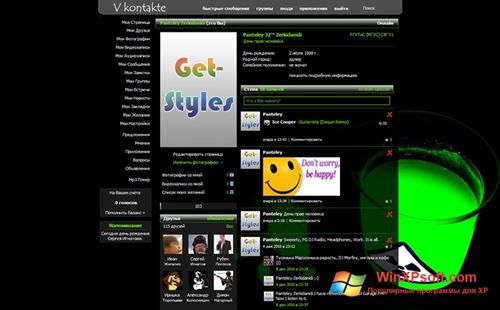 Скриншот программы Get Styles для Windows XP
