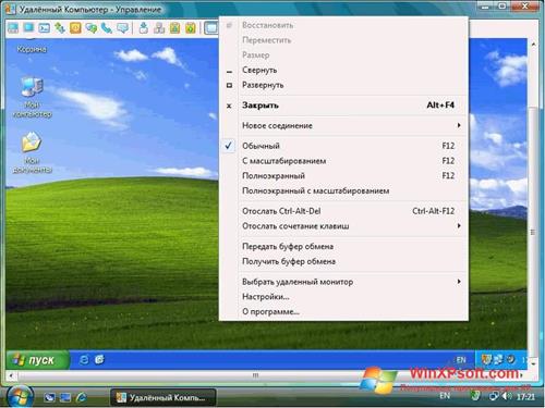 Скриншот программы Radmin для Windows XP