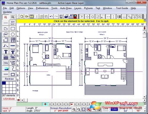 Скриншот программы Home Plan Pro для Windows XP