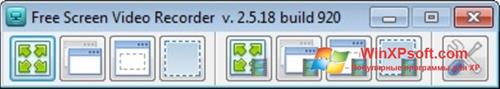 Скриншот программы Free Screen Video Recorder для Windows XP