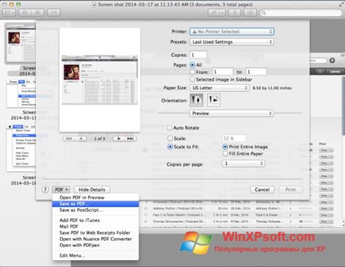Скриншот программы PDF Combine для Windows XP