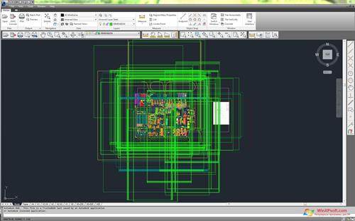 Скриншот программы DWG TrueView для Windows XP