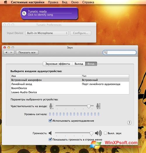 Скриншот программы Tunatic для Windows XP