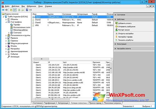 Скриншот программы Traffic Inspector для Windows XP